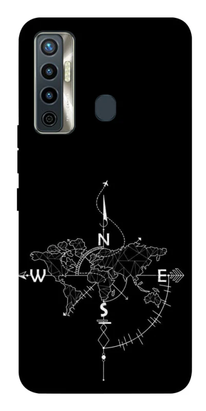 Чехол на TECNO Camon 17 Travel Map фото 1 из 1