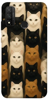 Чехол на Huawei P Smart (2020) Colorful Cat Collage фото 1 из 1