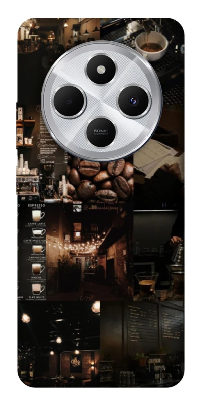 Чохол на Xiaomi Redmi 14C / Poco C75 Coffee collage ver.1 фото 1 з 1