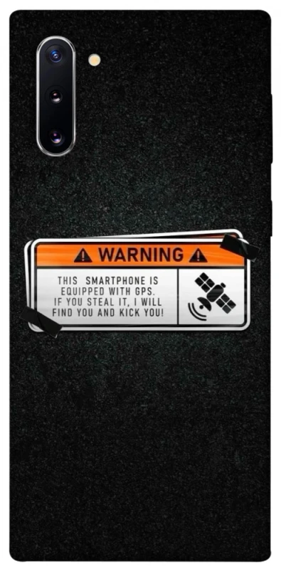 Чехол на Samsung Galaxy Note 10 Warning фото 1 из 1