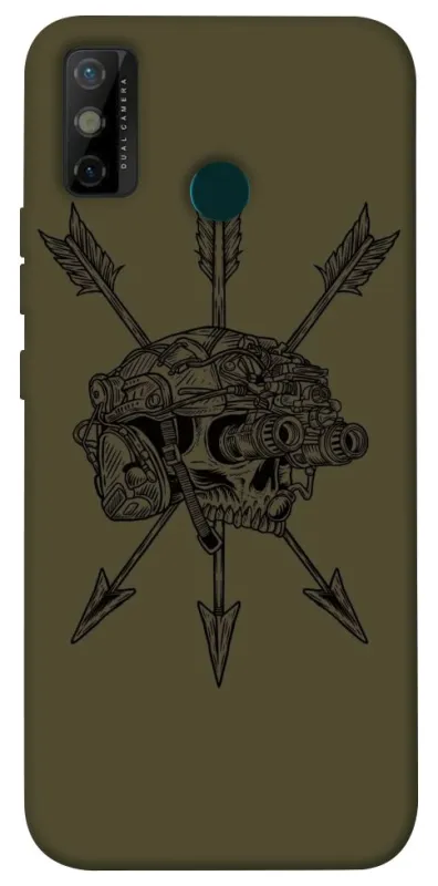 Чохол на TECNO Spark 6 Go Mil skull фото 1 з 1