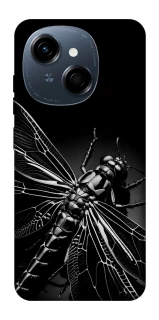 Чохол на TECNO Spark Go 1 Black dragonfly фото 1 з 1