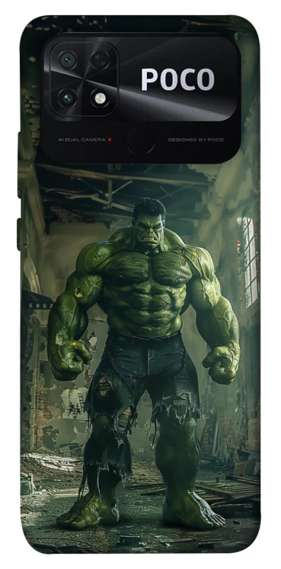 Чехол на Xiaomi Poco C40 Angry Hulk фото 1 из 1