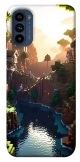 Чехол на Motorola Moto G41 Minecraft sunset фото 1 из 1