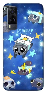 Чехол на Vivo Y31 Pebble kitten stars фото 1 из 1