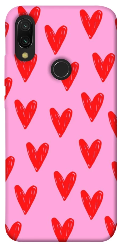 Чехол на Xiaomi Redmi 7 Red hearts 2 фото 1 из 1