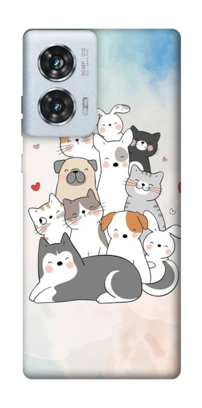 Чехол на Motorola Edge 50 Fusion Funny Pets ver.2 фото 1 из 1
