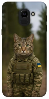 Чехол на Samsung J600F Galaxy J6 (2018) Кот защитник фото 1 из 1