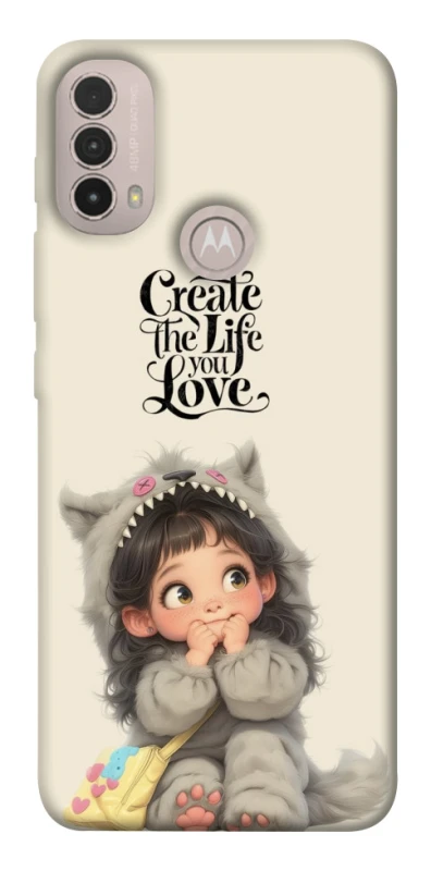Чохол на Motorola Moto E40 Create the life you love фото 1 з 1
