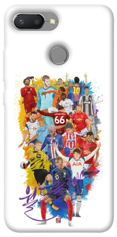 Чохол на Xiaomi Redmi 6 Football Abstract v2 фото 1 з 1