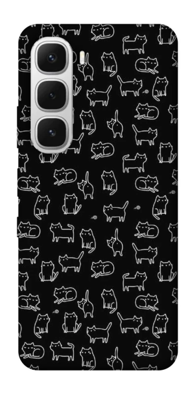 Чохол на Infinix Hot 60i Black Cats фото 1 з 1