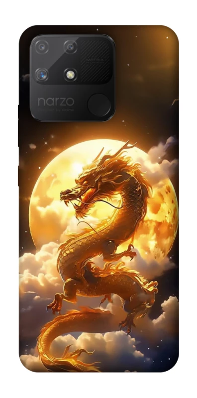 Чехол на Realme Narzo 50A Golden Dragon фото 1 из 1