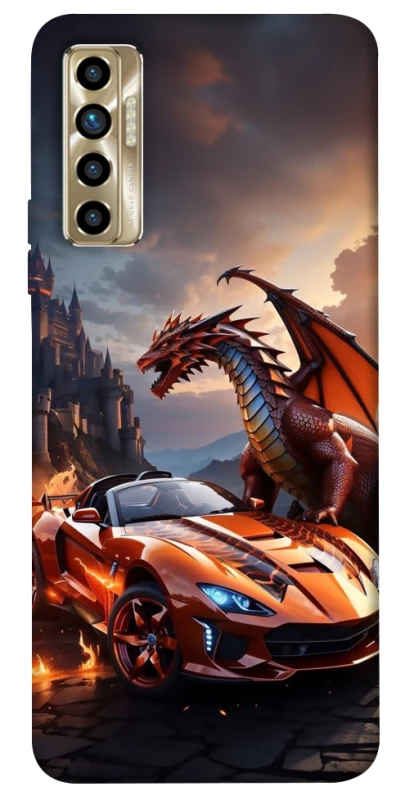 Чохол на TECNO Camon 17P Сar and dragon фото 1 з 1