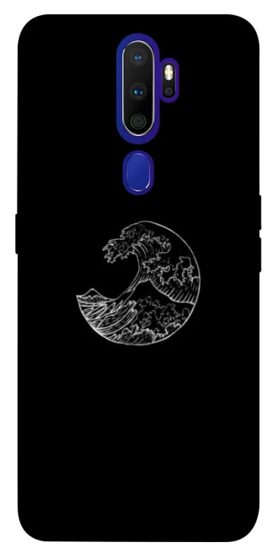 Чохол на Oppo A5 (2020) / Oppo A9 (2020) Black tsunami фото 1 з 1