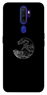 Чехол на Oppo A5 (2020) / Oppo A9 (2020) Black tsunami фото 1 из 1