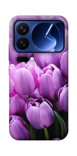 Чехол на Xiaomi Poco F7 Ultra Фиолетовые тюльпаны фото 1 из 1