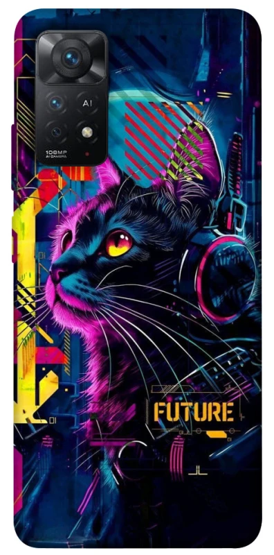 Чехол на Xiaomi Redmi Note 12 Pro 4G Cyber Cat v2 фото 1 из 1