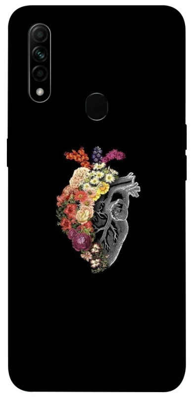 Чохол на Oppo A31 Heart with flowers фото 1 з 1