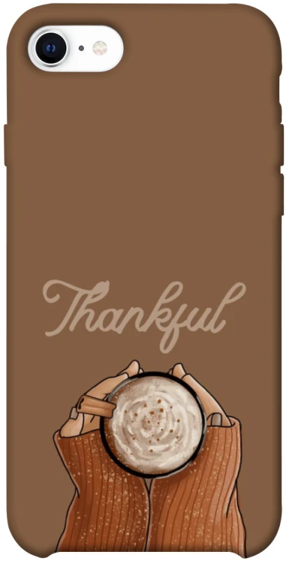 Чехол на Apple iPhone SE (2020) Thankful coffee фото 1 из 1