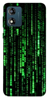 Чехол на Motorola Moto E13 Matrix Code фото 1 Чехол на Motorola Moto E13 Matrix Code фото 1 из 1