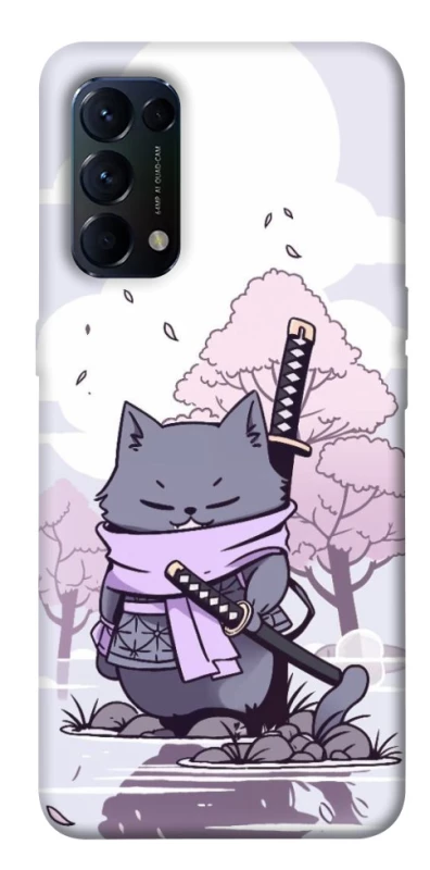 Чехол на Oppo Reno 5 4G Samurai cat фото 1 из 1