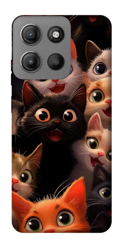 Чохол на Motorola Moto G15 Power happy cats фото 1 з 1