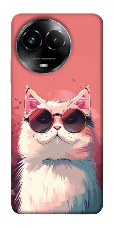 Чехол на Realme C67 4G Сat with glasses фото 1 из 1