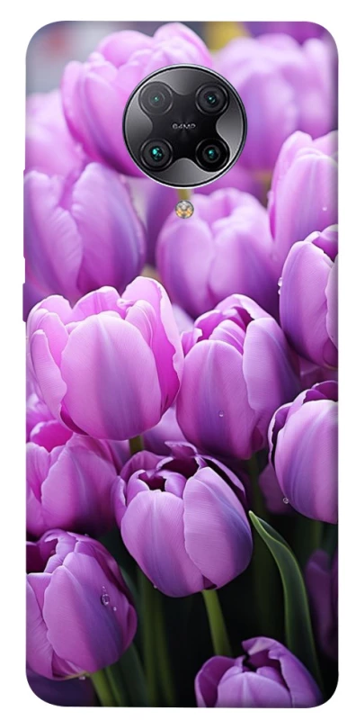 Чохол на Xiaomi Redmi K30 Pro / Poco F2 Pro Фіолетові тюльпани фото 1 з 1