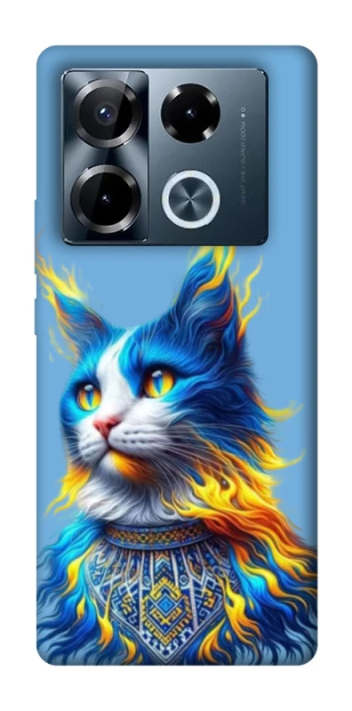 Чехол на Infinix Note 40 Pro 4G Кот патриот фото 1 из 1