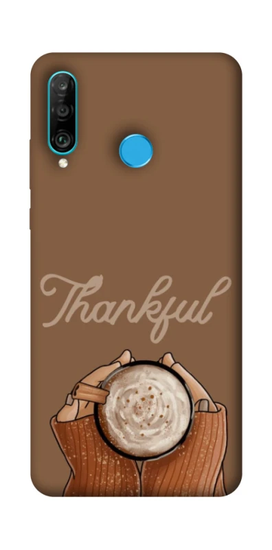 Чохол на Huawei P30 lite Thankful coffee фото 1 з 1