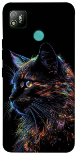 Чохол на TECNO POP 4 Чорний кіт фото 1 з 1