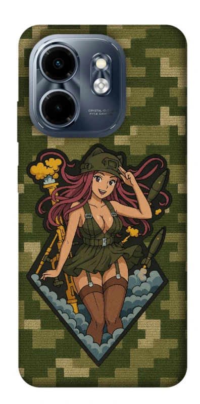 Чохол на Infinix Smart 9 4G / Hot 50i Military Waifu фото 1 з 1