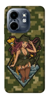 Чехол на Infinix Smart 9 4G / Hot 50i Military Waifu фото 1 из 1