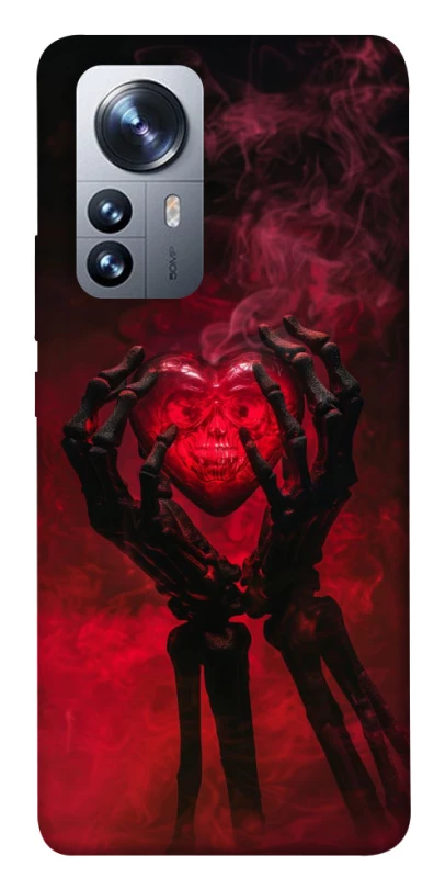Чохол на Xiaomi 12 / 12X Heart in the hands of a skeleton фото 1 з 1
