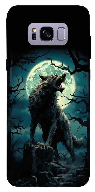 Чохол на Samsung G955 Galaxy S8 Plus Вовк під місяцем фото 1 з 1