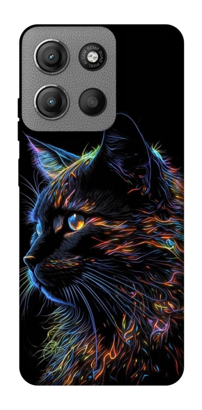 Чохол на Motorola Moto G15 4G Чорний кіт фото 1 з 1