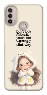 Чехол на Motorola Moto E40 Don't look back фото 1 из 1
