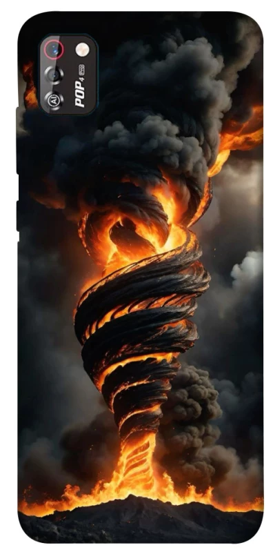 Чехол на TECNO POP 4 Pro Огненный торнадо фото 1 из 1