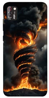 Чехол на TECNO POP 4 Pro Огненный торнадо фото 1 из 1
