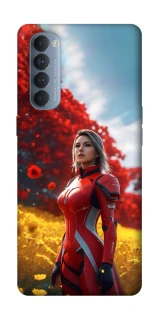 Чехол на Oppo Reno 4 Pro Cyber space girl ver.5 фото 1 из 1