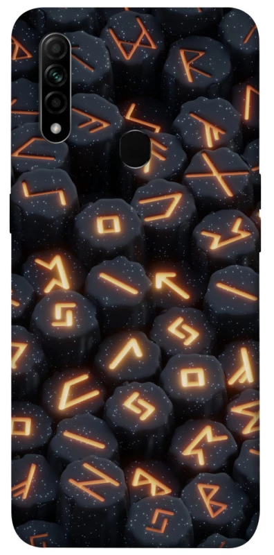 Чехол на Oppo A31 Огненые руны фото 1 из 1
