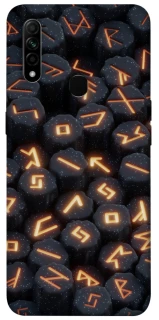 Чехол на Oppo A31 Огненые руны фото 1 из 1
