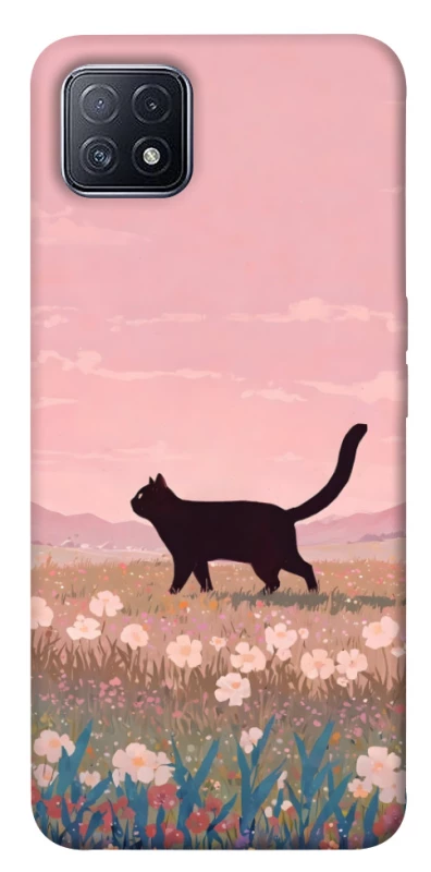 Чохол на Oppo A73 cat on a field фото 1 з 1