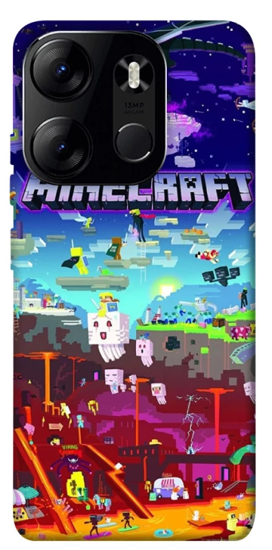 Чохол на Tecno Spark Go 2023 Minecraft world фото 1 з 1