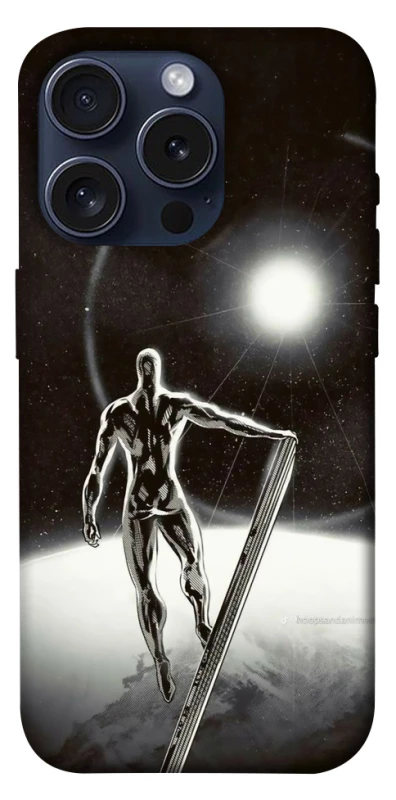 Чехол на Apple iPhone 15 Pro (6.1") Серебряный сёрфер фото 1 из 1