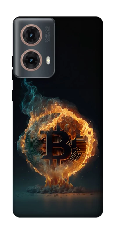 Чохол на Motorola Moto G85 Fire Bitcoin фото 1 з 1