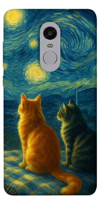 Чохол на Xiaomi Redmi Note 4X / Note 4 (Snapdragon) Cats under the stars фото 1 з 1