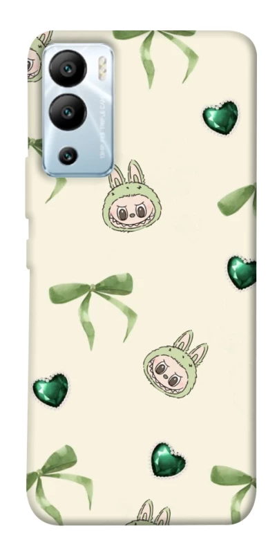 Чохол на Infinix Hot 12i Labubu Green Heart фото 1 з 1