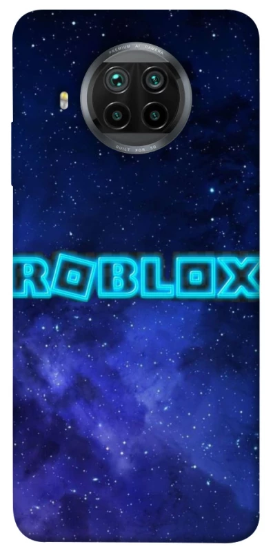 Чохол на Xiaomi Mi 10T Lite / Redmi Note 9 Pro 5G Roblox Space Logo Blue фото 1 з 1