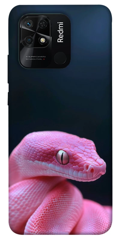Чохол на Xiaomi Redmi 10C Рожева змія фото 1 з 1